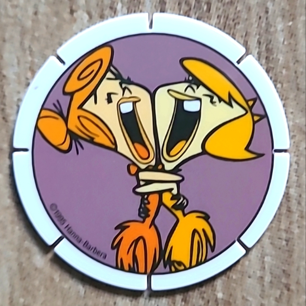 1995 Nestle Ice Cream Hanna-Barbera Wilma And BETTY Flinstone Pog